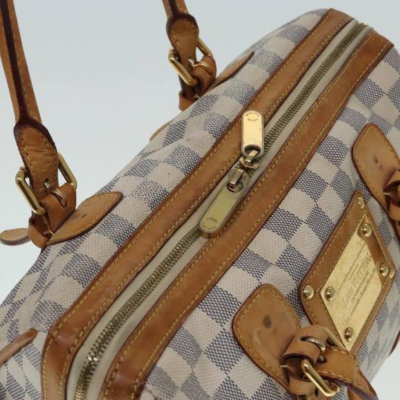 LOUIS VUITTON Damier Azur Berkeley Hand Bag N52001 LV Auth 90984 - Picture 6 of 16